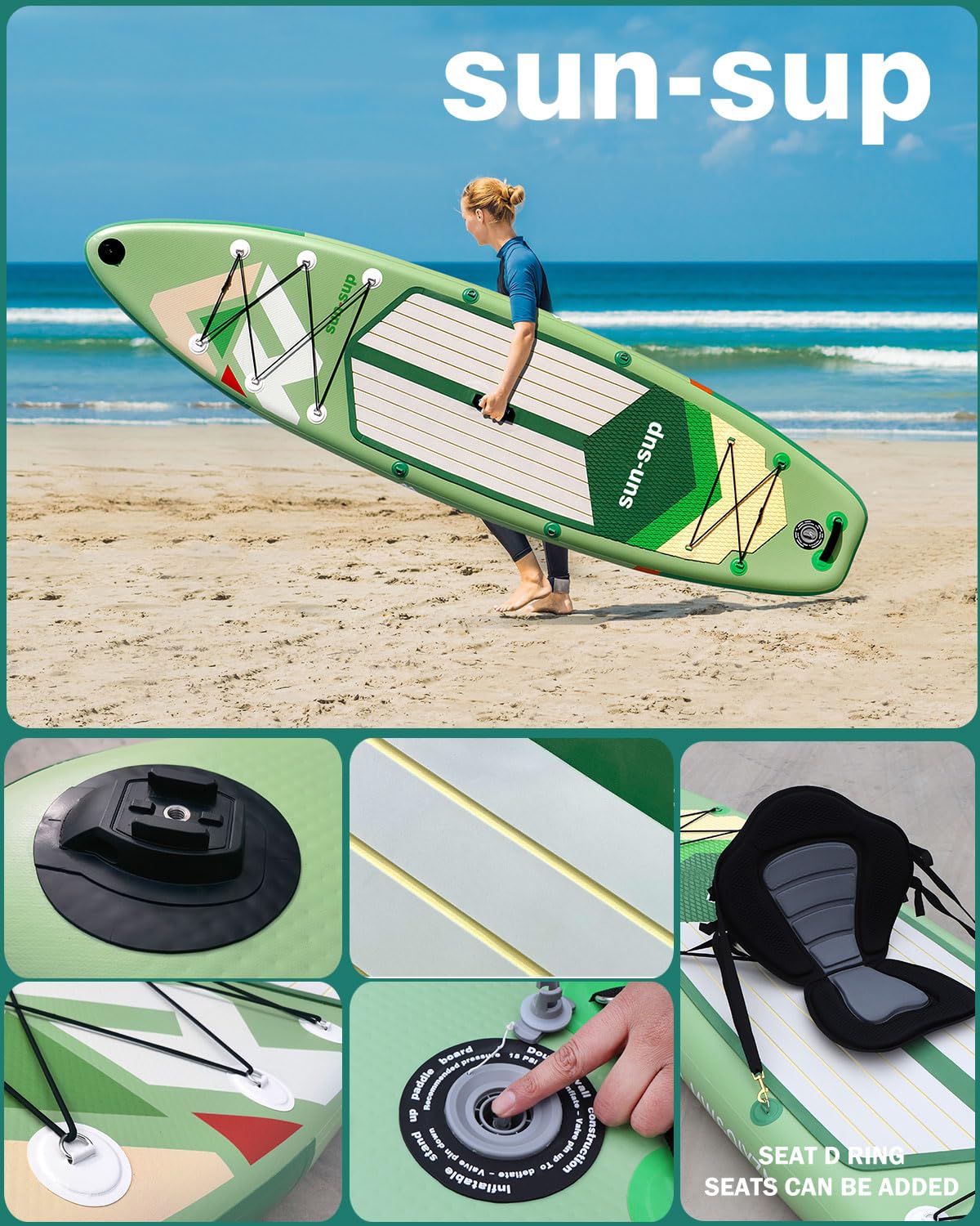 SUN-SUP Inflatable Stand Up Paddle Board, Paddle Board with SUN-SUP Inflatable Stand Up Paddle Board, Paddle Board with
